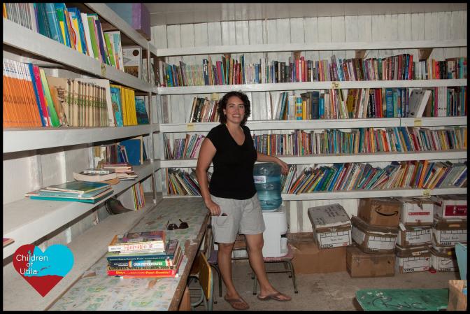 Me standing in the library