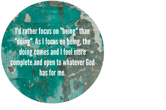 being rather than doing